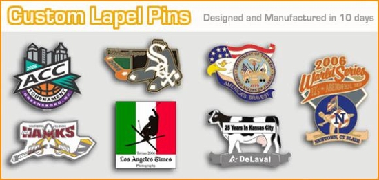 Made in USA - Lead Free, Custom College & Corporate Lapel Pins