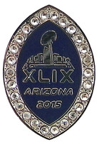 2015 Super Bowl XLIX Rhinestone Pin