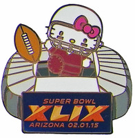 2015 Super Bowl XLIX Hello Kitty Stadium Pin