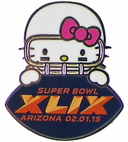 2015 Super Bowl XLIX Hello Kitty Game Ball Pin