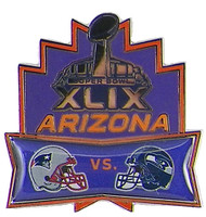 Super Bowl XLIX (49) Patriots vs. Seahawks Dueling Pin