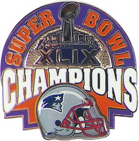 New England Patriots Super Bowl XLIX (49) Champions Pin - Helmet Style