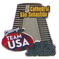 Rio de Janeiro 2016 Olympics Cathedral Sao Sebastiao Pin