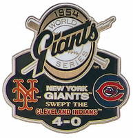 1954 World Series Commemorative Pin - Giants vs. Cubs