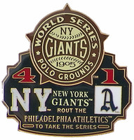 1905 World Series Commemorative Pin - Giants vs. Athletics