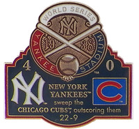 1938 World Series Commemorative Pin - Yankees vs. Cubs