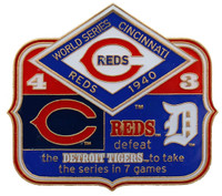 1940 World Series Commemorative Pin - Reds vs. Tigers