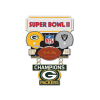 Super Bowl II (2) Commemorative Dangler Pin - 50th Anniversary Edition