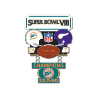 Super Bowl VIII (8) Commemorative Dangler Pin - 50th Anniversary Edition