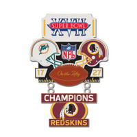 Super Bowl XVII (17) Commemorative Dangler Pin - 50th Anniversary Edition