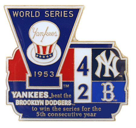 1963 World Series Commemorative Pin - Dodgers vs. Yankees