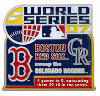 2007 World Series Commemorative Pin - Red Sox vs. Rockies