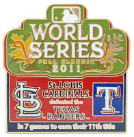 2011 World Series Commemorative Pin - Cardinals vs. Rangers