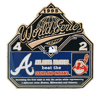 1995 World Series Commemorative Pin - Braves vs. Indians