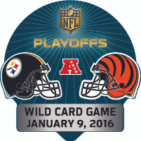 2016 NFL Wild Card Matchup Pin - Steelers vs. Bengals