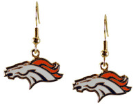 Denver Broncos Logo Earrings - Gold