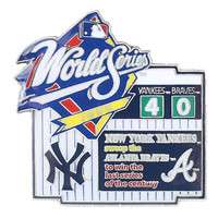 1999 World Series Commemorative Pin - Yankees vs. Braves