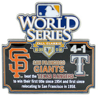 2010 World Series Commemorative Pin - Giants vs. Rangers