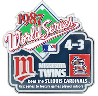 1987 World Series Commemorative Pin - Twins vs. Cardinals