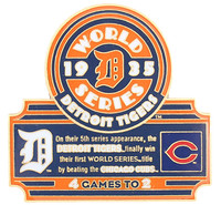 1935 World Series Commemorative Pin - Tigers vs. Cubs