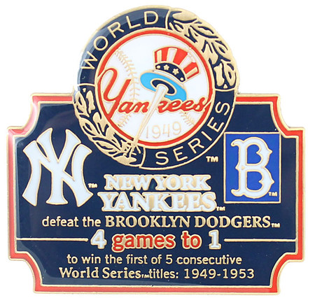 2009 World Series Commemorative Pin - Yankees vs. Phillies