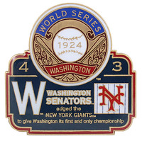 1924 World Series Commemorative Pin - Senators vs. Giants