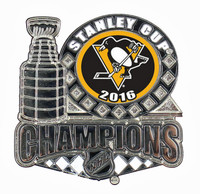 Pittsburgh Penguins 2016 NHL Stanley Cup Champions Pin