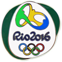 Rio de Janeiro 2016 Olympics Logo Pin - Green