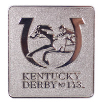 2017 Kentucky Derby (143rd) Silver Logo Pin