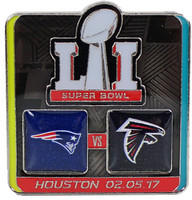 Super Bowl LI (51) Patriots vs. Falcons Dueling Pin