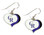 Colorado Rockies Swirl Heart Earrings