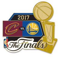 2017 NBA Finals Dueling Pin Cavaliers vs. Warriors