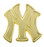 New York Yankees "NY" Logo Pin - Gold