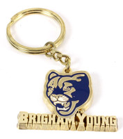 Brigham Young Brass Key Chain