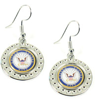 Navy Dimple Earrings