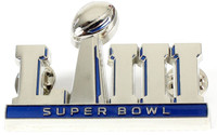 Super Bowl LIII (53) Oversized 3-D Logo Pin - 2"