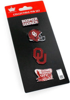 Oklahoma Sooners Four Pin Collector Set