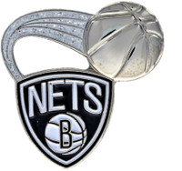Brooklyn Nets Glitter Trail Pin