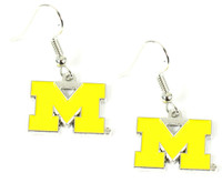 Michigan Logo Earrings - Yellow