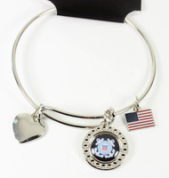 United State Coast Guard Dimple Adjustable Bracelet