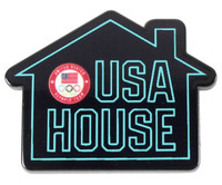 2020 Tokyo Olympics Team USA House Neon Pin