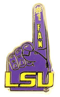 LSU Tigers #1 Fan Pin