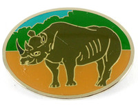 Rhinoceros Metal Magnet