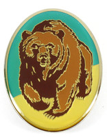 Grizzly Bear Metal Magnet