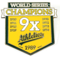 Oakland A's 9-Time World Series Champions Pin - Limited 1,000