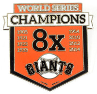 San Francisco Giants 8 -Time World Series Champions Pin - Limited 1,000