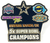 Dallas Cowboys 5-Time Super Bowl Champions Pin - Limited 1,000