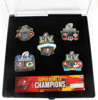 Tampa Bay Buccaneers Super Bowl LV (55) Champs 5 Pin Set - Limited 5,000