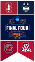 2021 Women's Final Four Dueling Teams Banner Pin