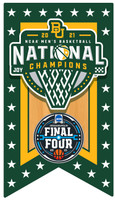 Baylor Bears 2021 Men's Final Four Champs Banner Pin